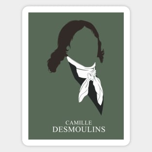 Camille Desmoulins - Minimalist Portrait Magnet